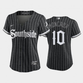 Women's Black 2021 City Connect Chicago White Sox #10 Yoan Moncada Replica Jersey