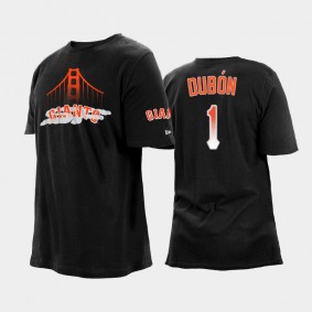 Black 2021 City Connect Giants #1 Mauricio Dubon Big & Tall T-Shirt