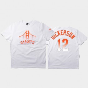 2021 City Connect San Francisco Giants #12 Alex Dickerson White Youth T-Shirt