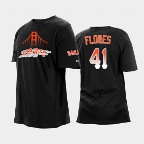 Black 2021 City Connect Giants #41 Wilmer Flores Big & Tall T-Shirt