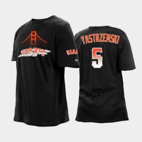 Black 2021 City Connect Giants #5 Mike Yastrzemski Big & Tall T-Shirt