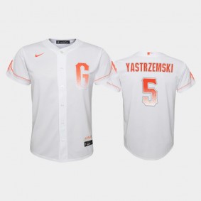 2021 City Connect San Francisco Giants #5 Mike Yastrzemski Replica White Youth Jersey