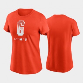 2021 City Connect San Francisco Giants Wordmark Orange T-Shirt