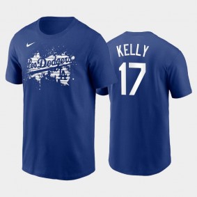 2021 City Connect Dodgers #17 Joe Kelly Graphic T-Shirt Royal