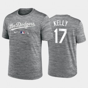 2021 City Connect Dodgers #17 Joe Kelly Practice T-Shirt Anthracite