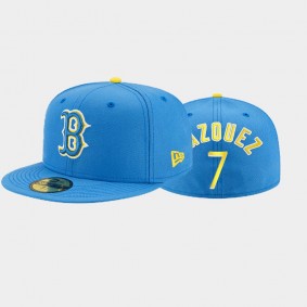 2021 City Connect Boston Red Sox Christian Vazquez 59FIFTY Fitted Blue Hat