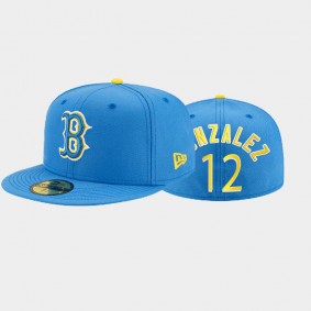 2021 City Connect Boston Red Sox Marwin Gonzalez 59FIFTY Fitted Blue Hat