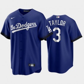 2021 City Connect Dodgers #3 Chris Taylor Replica Jersey Royal