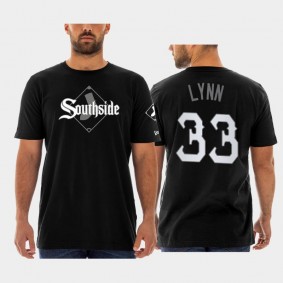 2021 City Connect Chicago White Sox #33 Lance Lynn Big & Tall Black T-Shirt