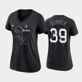 2021 City Connect White Sox #39 Aaron Bummer Tri-Blend Black T-Shirt