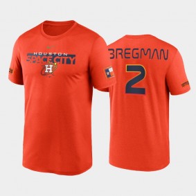 Houston Astros Men's 2022 City Connect Legend Orange Alex Bregman T-shirt