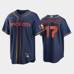 2022 City Connect Astros #17 Jake Odorizzi Replica Navy Jersey