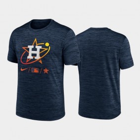 Men's Houston Astros Navy 2022 City Connect Velocity Performance T-shirt