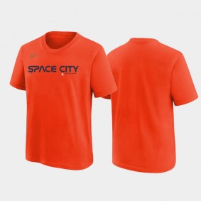 Youth Houston Astros Orange 2022 City Connect Wordmark T-shirt