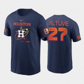 Houston Astros Jose Altuve 2022 City Connect Men's T-shirt - Navy