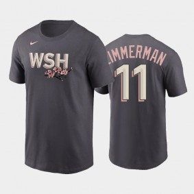 Men's 2022 City Connect Nationals #11 Ryan Zimmerman Name & Number Gray T-shirt