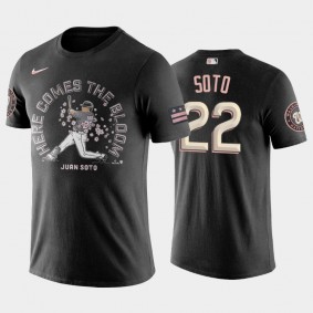 Men's 2022 City Connect Nationals #22 Juan Soto Bloom Gray T-shirt