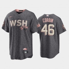 #46 Patrick Corbin 2022 City Connect Nationals Replica Bloom Gray Jersey