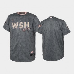 2022 City Connect Nationals Gray Youth Replica Jersey