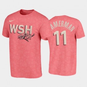 Unisex 2022 City Connect Nationals #11 Ryan Zimmerman Pink T-shirt