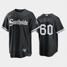 Black 2021 City Connect White Sox #60 Dallas Keuchel Men's Jersey Replica