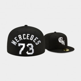 2021 City Connect White Sox Black 59FIFTY Fitted Hat Men's #73 Yermin Mercedes