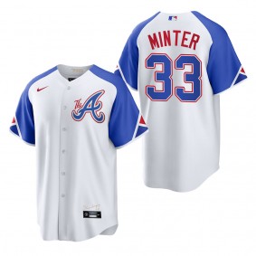 A.J. Minter Atlanta Braves White 2023 City Connect Replica Jersey