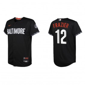 Adam Frazier Youth Baltimore Orioles Black 2023 City Connect Replica Jersey