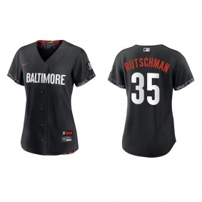 Adley Rutschman Women's Baltimore Orioles Black 2023 City Connect Replica Jersey