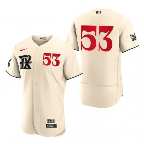 Adolis Garcia Texas Rangers Cream 2023 City Connect Authentic Jersey