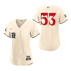 Adolis Garcia Women's Texas Rangers Cream 2023 City Connect Replica Jersey