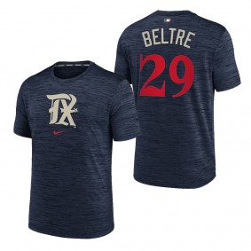 Adrian Beltre Texas Rangers Navy 2023 City Connect Velocity Practice Performance T-Shirt