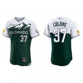 Alex Colome Colorado Rockies Green 2022 City Connect Authentic Jersey