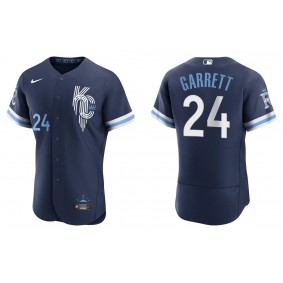 Men's Kansas City Royals Amir Garrett Navy 2022 City Connect Authentic Jersey