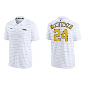 Andrew McCutchen Brewers White City Connect Authentic Striped Polo