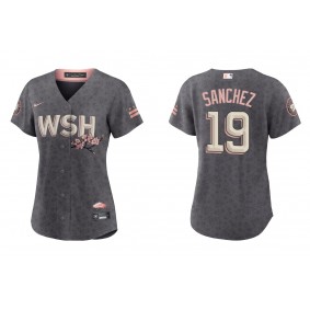 Women's Washington Nationals Anibal Sanchez Gray 2022 City Connect Replica Jersey