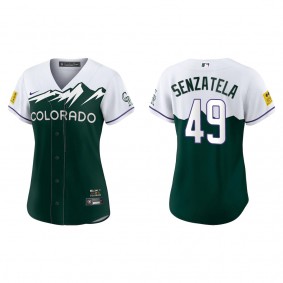 Antonio Senzatela Women's Colorado Rockies Green 2022 City Connect Replica Jersey