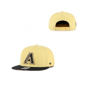 Arizona Diamondbacks Gold 2021 City Connect Captain Snapback Hat