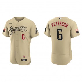 Men's Arizona Diamondbacks Jace Peterson Gold City Connect Authentic Jersey