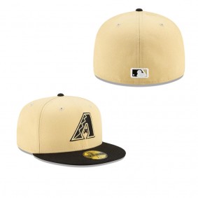 Men's Arizona Diamondbacks Sand Black 2021 City Connect 59FIFTY Fitted Hat