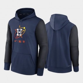 Navy 2022 City Connect Houston Astros Men's Therma Performance Pullover Hoodie