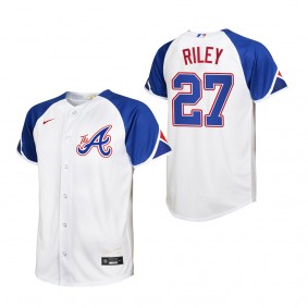 Austin Riley Youth Atlanta Braves White 2023 City Connect Replica Jersey