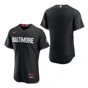 Men's Baltimore Orioles Nike Black 2023 City Connect Authentic Jersey