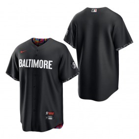 Men's Baltimore Orioles Nike Black 2023 City Connect Replica Jersey