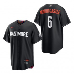 Men's Baltimore Orioles Ryan Mountcastle Nike Black 2023 City Connect Replica Player Jersey