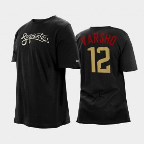 2021 City Connect Arizona Diamondbacks Black Big & Tall #12 Daulton Varsho T-Shirt