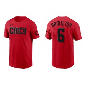 Billy Hamilton Cincinnati Reds Nike Red 2023 City Connect T-Shirt