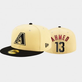 Arizona Diamondbacks Black #13 Nick Ahmed 2021 City Connect 59FIFTY Fitted Hat