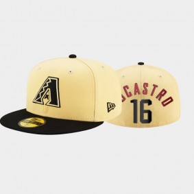 Arizona Diamondbacks Black #16 Tim Locastro 2021 City Connect 59FIFTY Fitted Hat