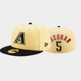 Arizona Diamondbacks Black #5 Eduardo Escobar 2021 City Connect 59FIFTY Fitted Hat